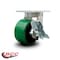 Service Caster 6 Inch Extra Heavy Duty Green Poly on Cast Iron Wheel Swivel Caster with Brake SCC-KP92S630-PUR-GB-SLB - alternate 5